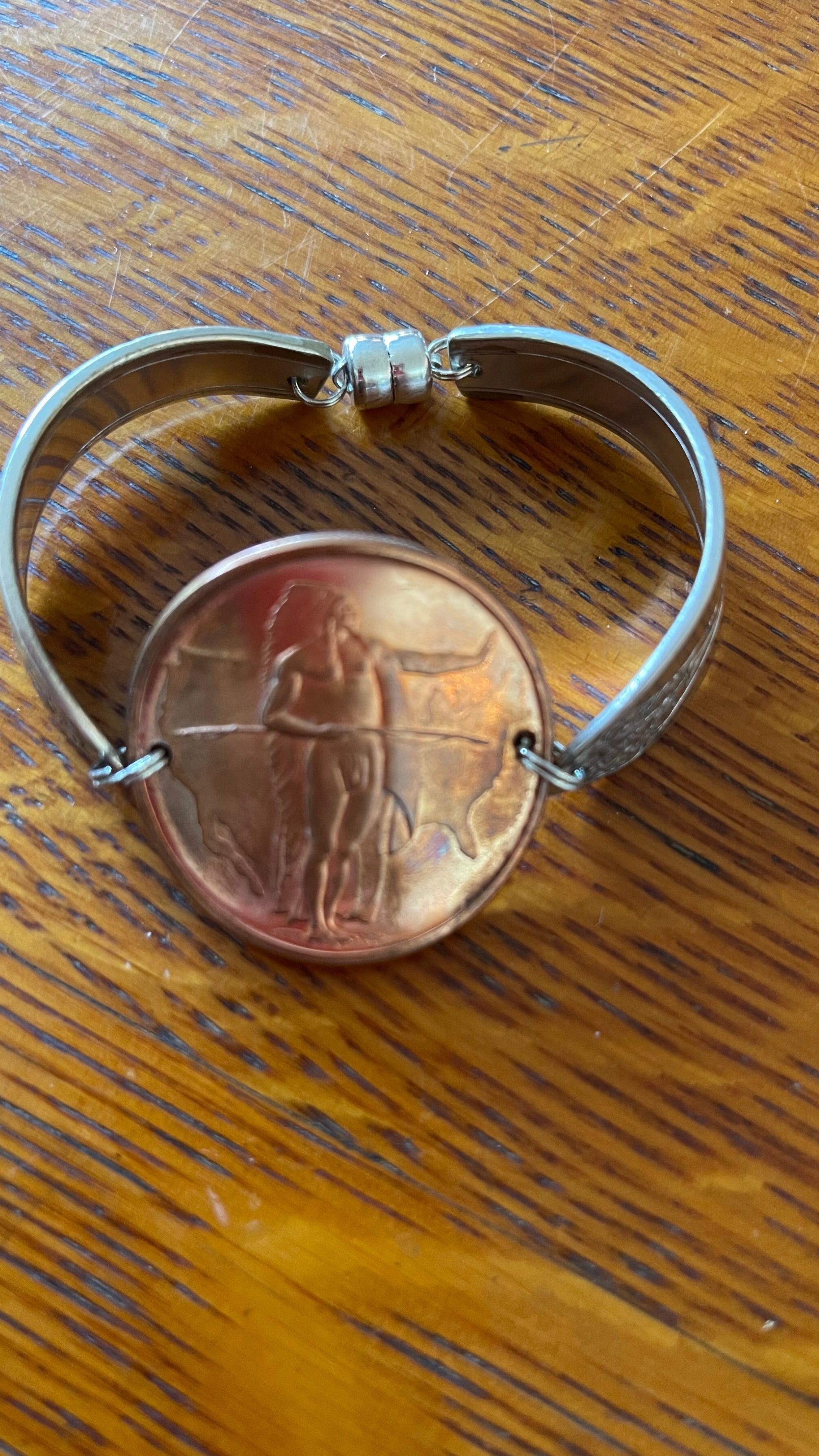 Copper Coin Spoon Bracelet