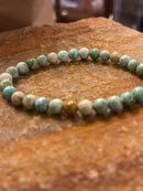 Natural Turquoise Stretch Bracelet (6mm beads)