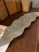 Hand-carved Soapstone Leaf Incense Burner