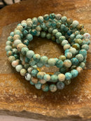 Natural Turquoise Stretch Bracelet (6mm beads)