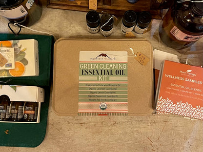 Green Cleaning Kit of Essential Oils - Organic