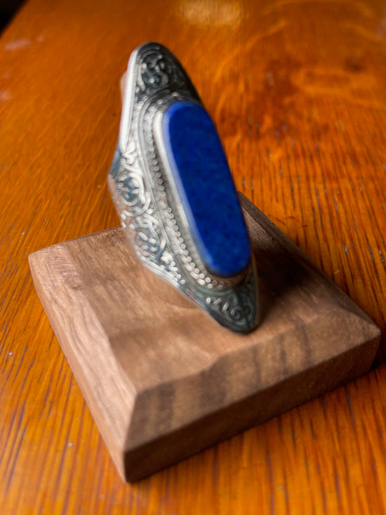 Lapis Afghan Gypsy Ring - Size 9.5