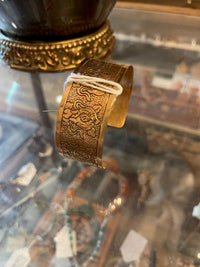 Copper Bracelet with Carvings