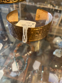 Copper Bracelet with Carvings