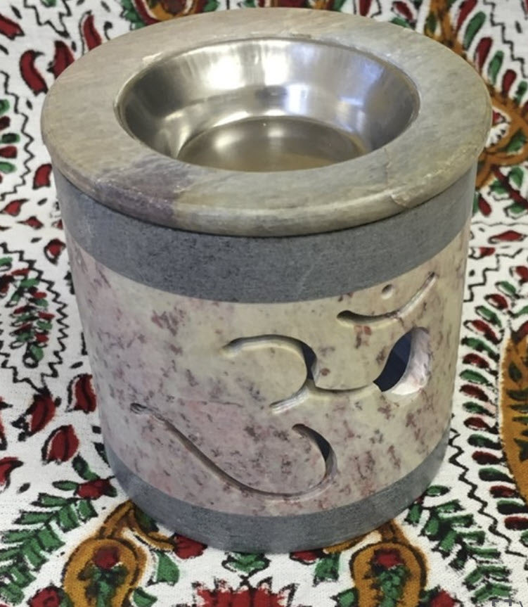 Essential Oil OM Symbol Soapstone Diffuser