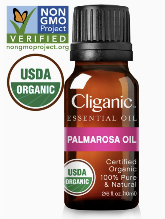 Palmarosa Essential Oil (10ml) - Organic