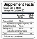 Royal Jelly, Bee Pollen, & Propolis Tablets - Ultra Strength Tablets