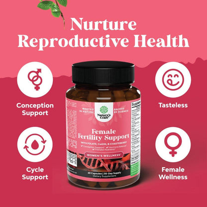 Female Fertility Support - Prenatal Multivitamin Supplement (60 Capsules)