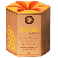 Organic Goodness Candle Sandalwood, Toxin-free, Lead-free Cotton Wick