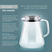 Glass Tea Infuser 2-1! (Heats water on stovetop & steeps tea!) (1-2 Cups)