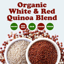 Organic Raw White and Red Quinoa Blend