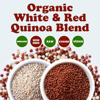 Organic Raw White and Red Quinoa Blend