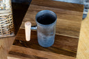 Mill Gap, VA Earth Glaze Bronze Sheen Ceramic Mug w/wooden handle (Industrial 8 oz mug)