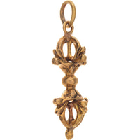 Tibetan Brass Dorje Pendant - Small
