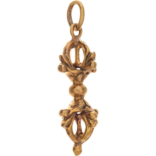 Tibetan Brass Dorje Pendant  - Small