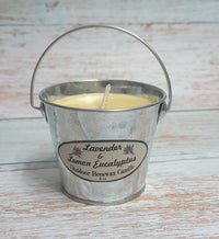 Lavender Mosquito Bucket Candle | Beeswax | Citronella