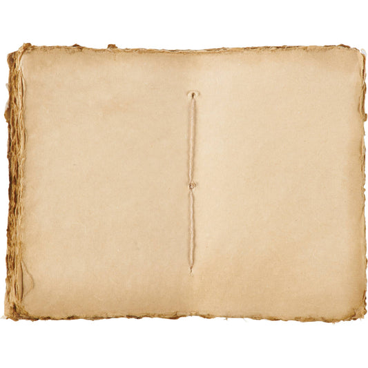 Rustic Journal w/unlined pages - Textured Cover & wrap-around jute tie closure