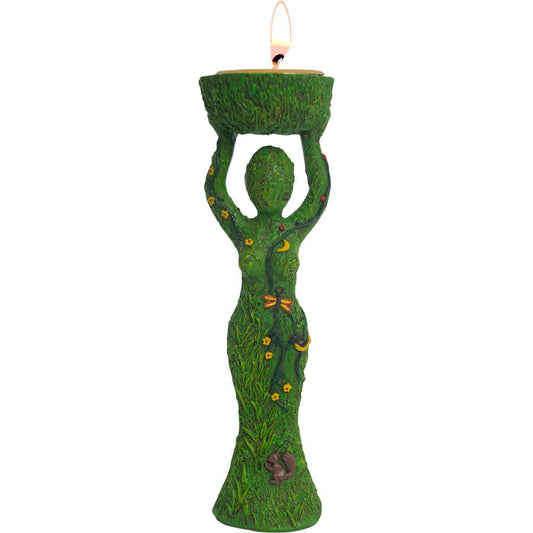 Earth Goddess Candle Holder