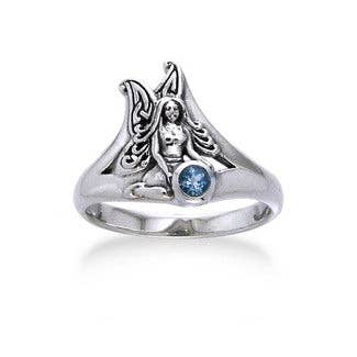 Blue Topaz Fairy Ring (Size 10)
