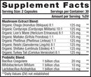 SuperBiome Mushroom Probiotic Capsules
