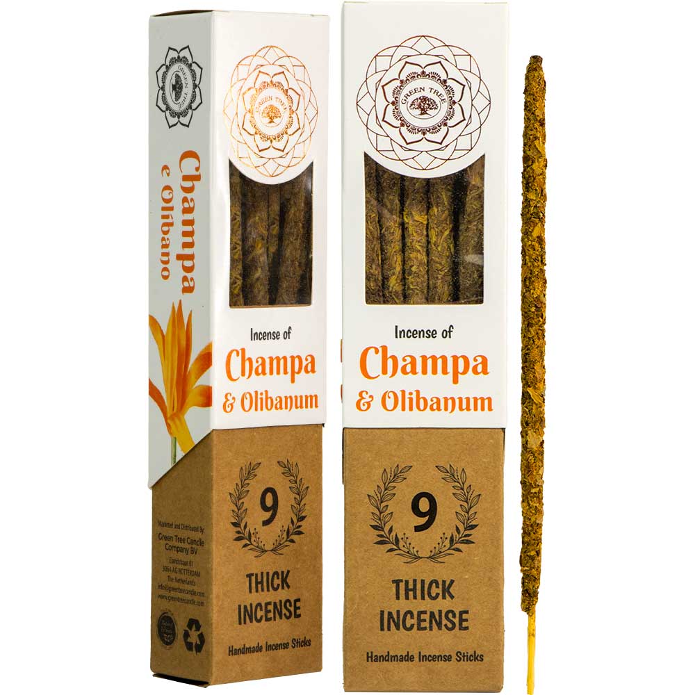 Champa Incense Sticks (Pack of 9 - Very Thick Sticks!)