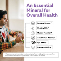 Organic Zinc | Whole Food Zinc Supplement - 25 mg of Zinc