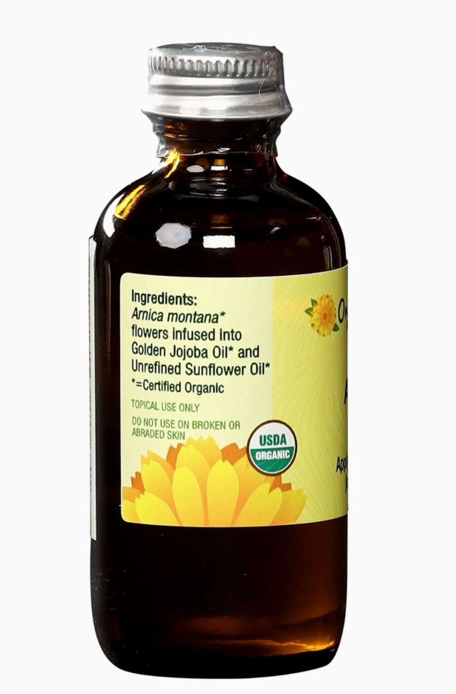 Pure Arnica Infused oil - 2 ounces (Organic)