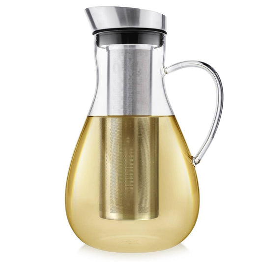 Glass Tea Pitcher with stainless steel infuser