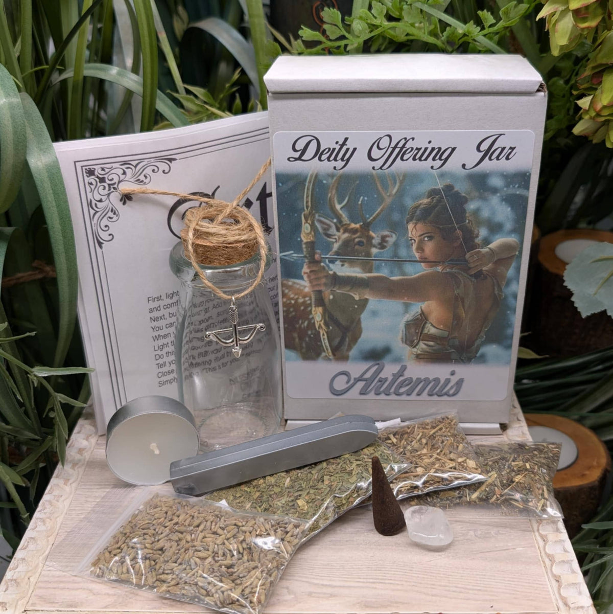 Artemis Ritual Kit - Goddess of the Hunt & Fierce Protection Offering Kit (Honor, Protect, Connect)