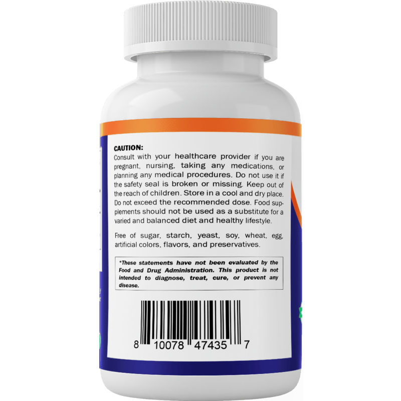 GABA (Gamma Aminobutyric Acid) 750mg (240 Capsules)