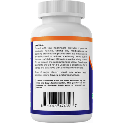 GABA (Gamma Aminobutyric Acid) 750mg (240 Capsules)
