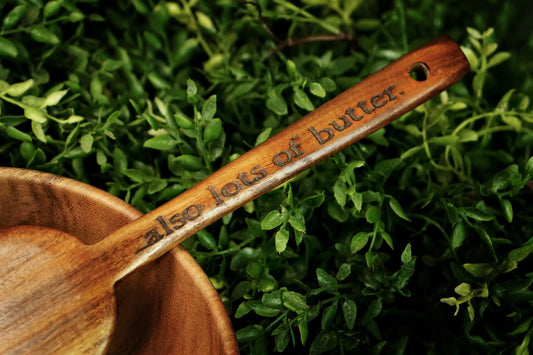 Wooden Spatula with Mill Gap, VA carved in the handle