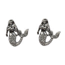 Mermaid Stud Earrings (Sterling Silver)