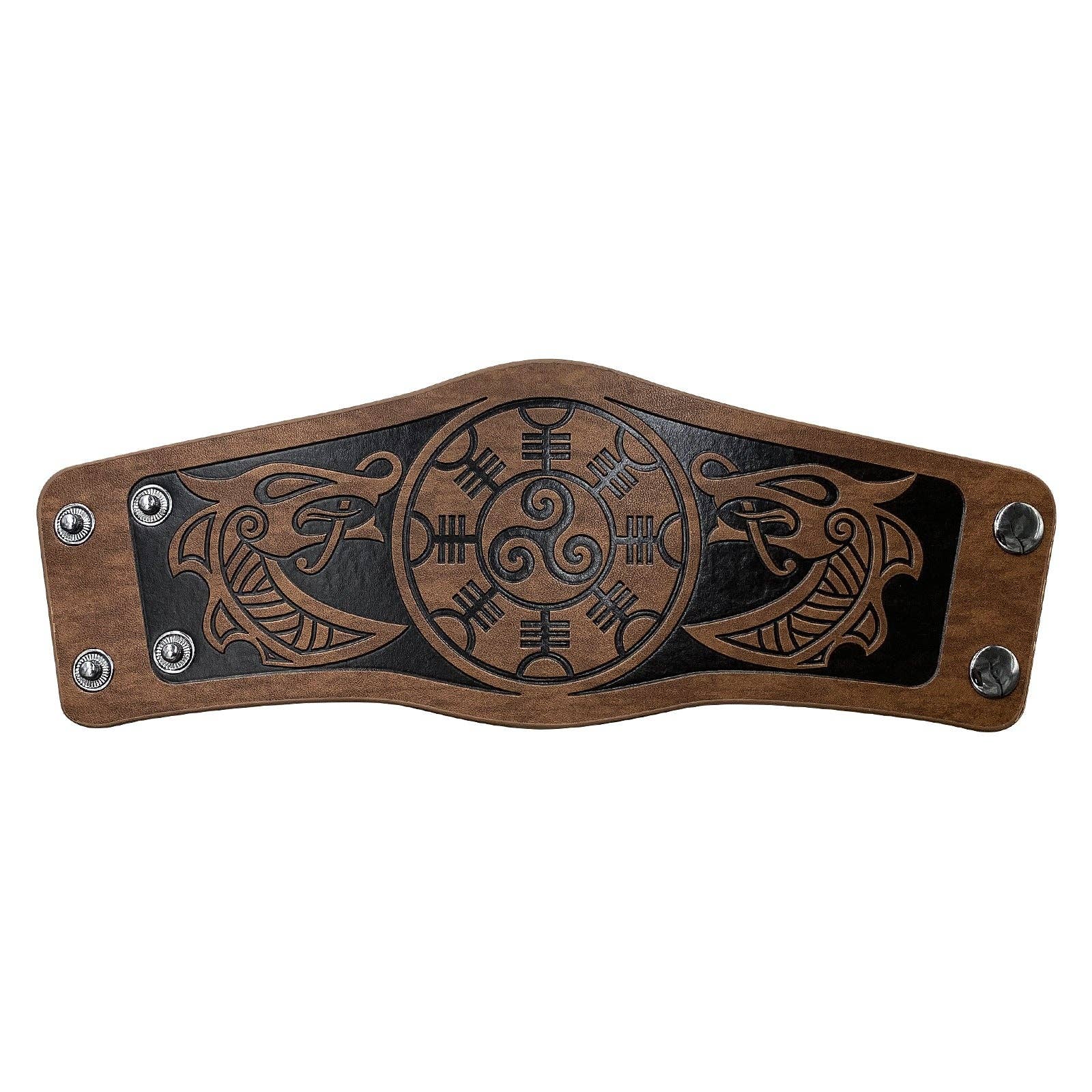 Viking Leather Cuff Bracelet