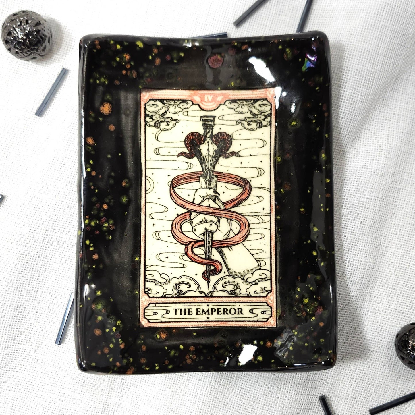 Tarot Card Ceramic Trinket Dish