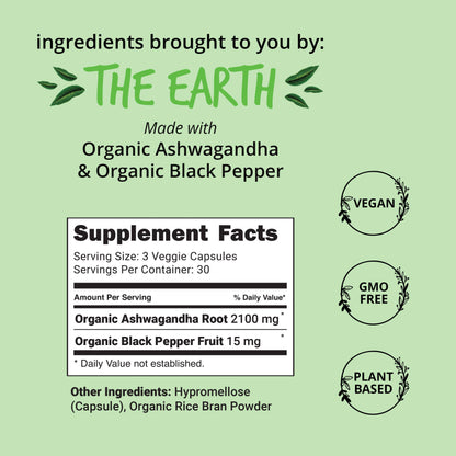 Organic Ashwagandha Supplement