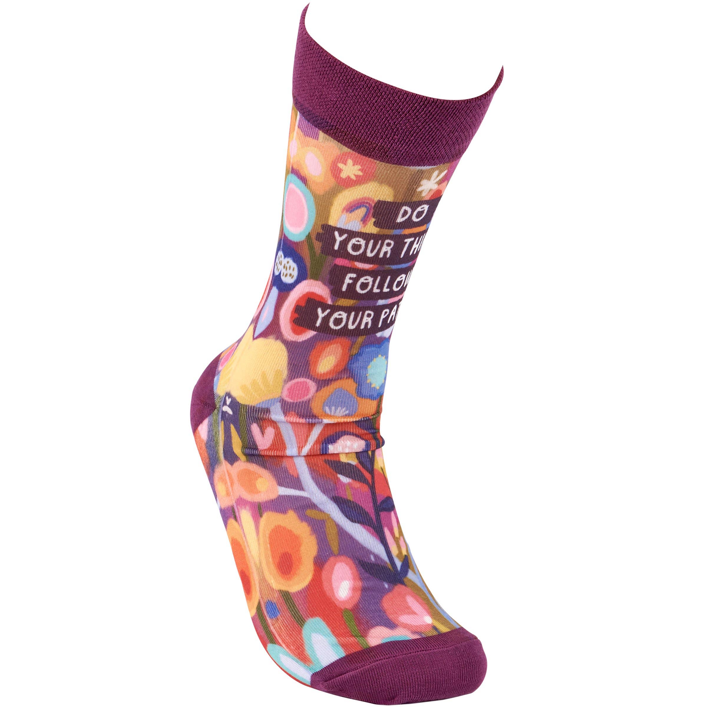 Inspiration Socks - "Do Your Thing - Follow Your Path."