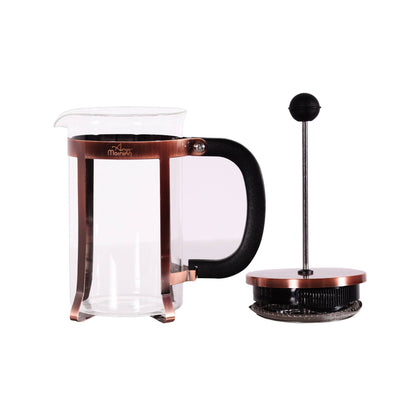 Copper trimmed Tea Maker (20 oz) Stainless Steel