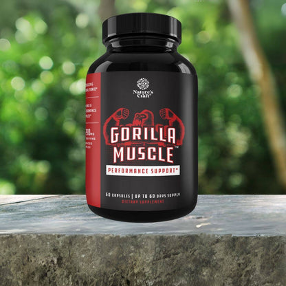 Gorilla Muscle: Performance Support - Testosterone Booster Capsules w/Maca Root