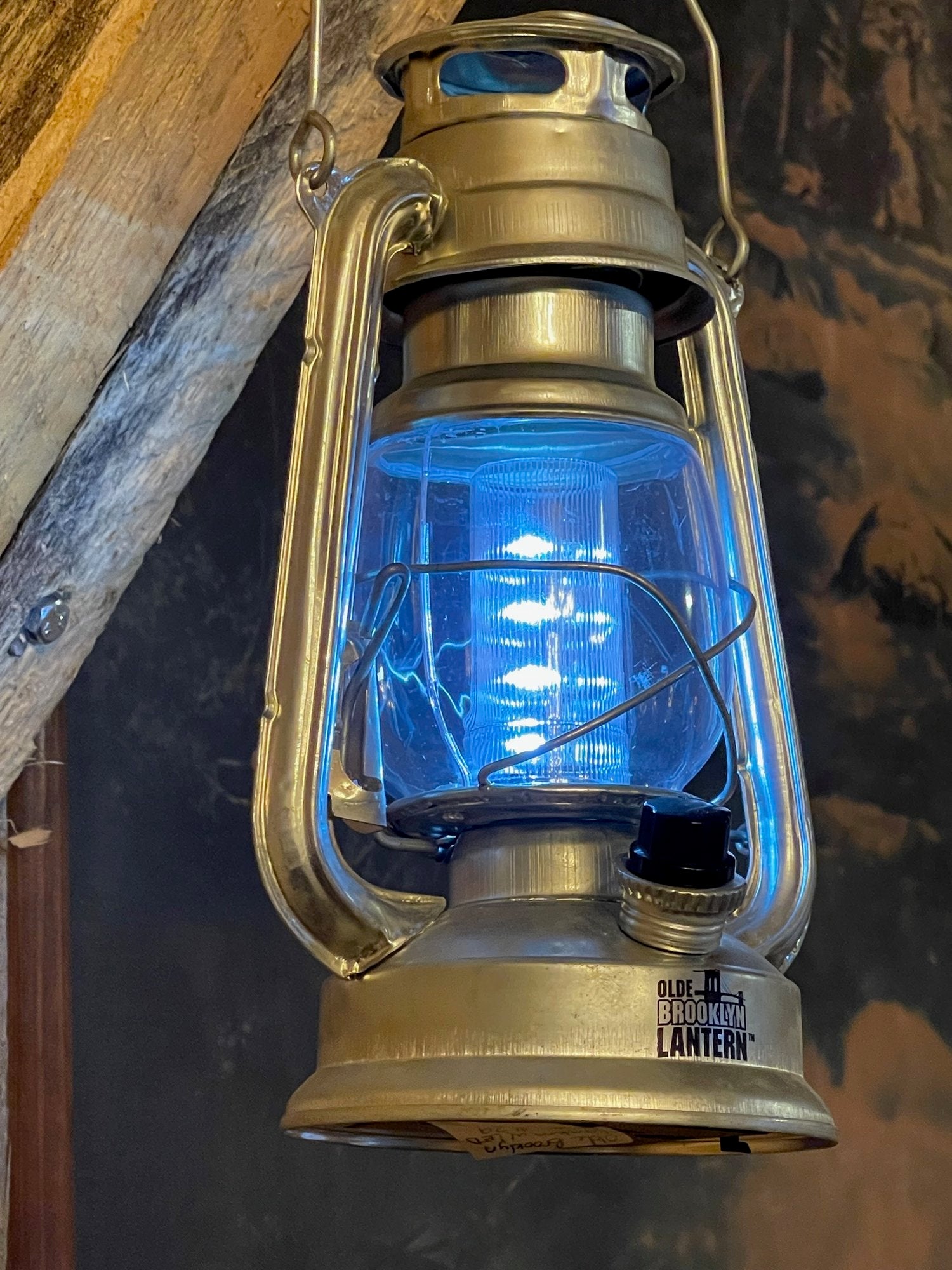 Olde Brooklyn Lantern with LED lights