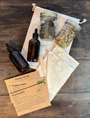 DIY Herb Tincture Kit - Includes, Dried herbs, mason jars, amber droppers, & more!