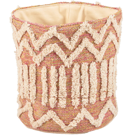 Bohemian Woven Cotton Bin