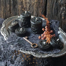 Black Pentagram Beeswax Tea Light Candle