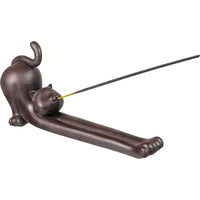Ceramic Incense Holder - Yoga Cat (Each)