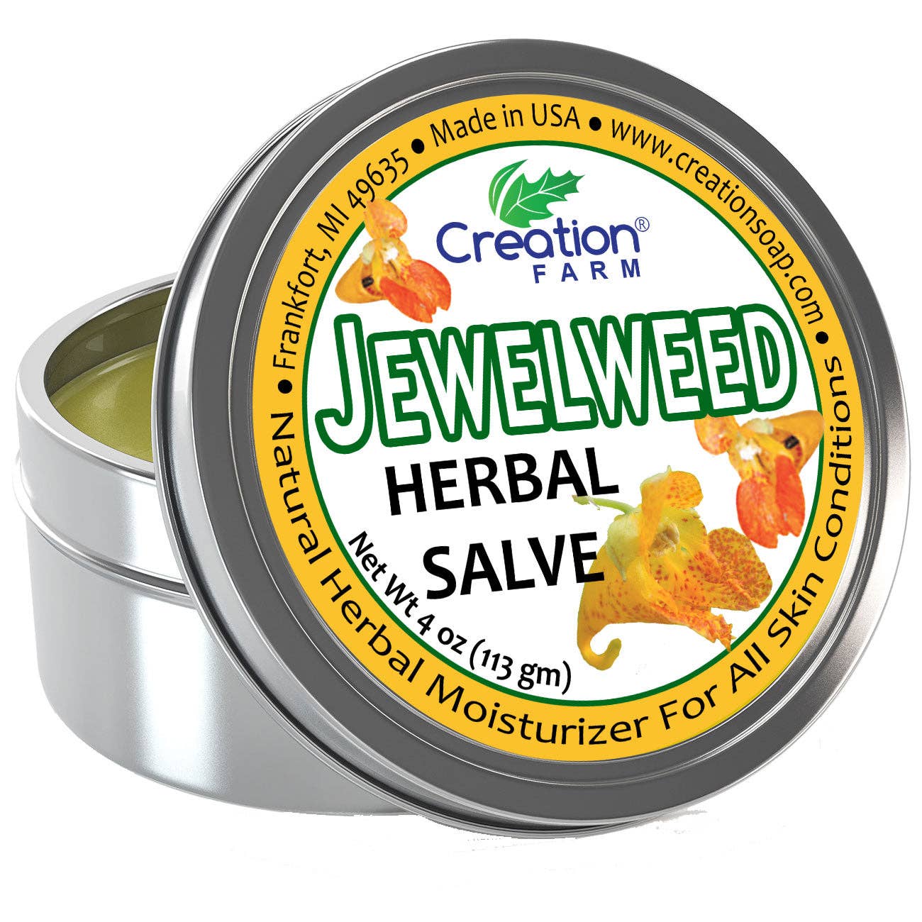 Jewelweed Herbal Salve Tin 4 oz
