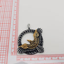 Celtic Knot & Crow Pendant (Stainless Steel)