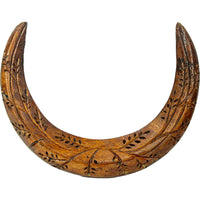 Crescent Moon Wooden Hair Stick