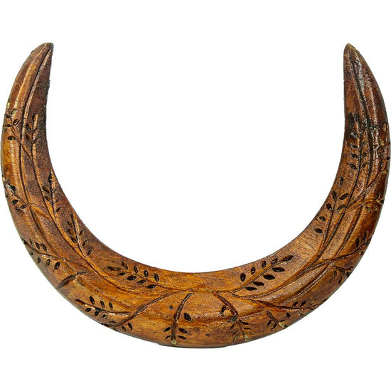 Crescent Moon Wooden Hair Stick