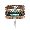 Bohemian Stack Bracelet (Choose from Tree of Life, Evil Eye Protector, Spirit Feather Moon)