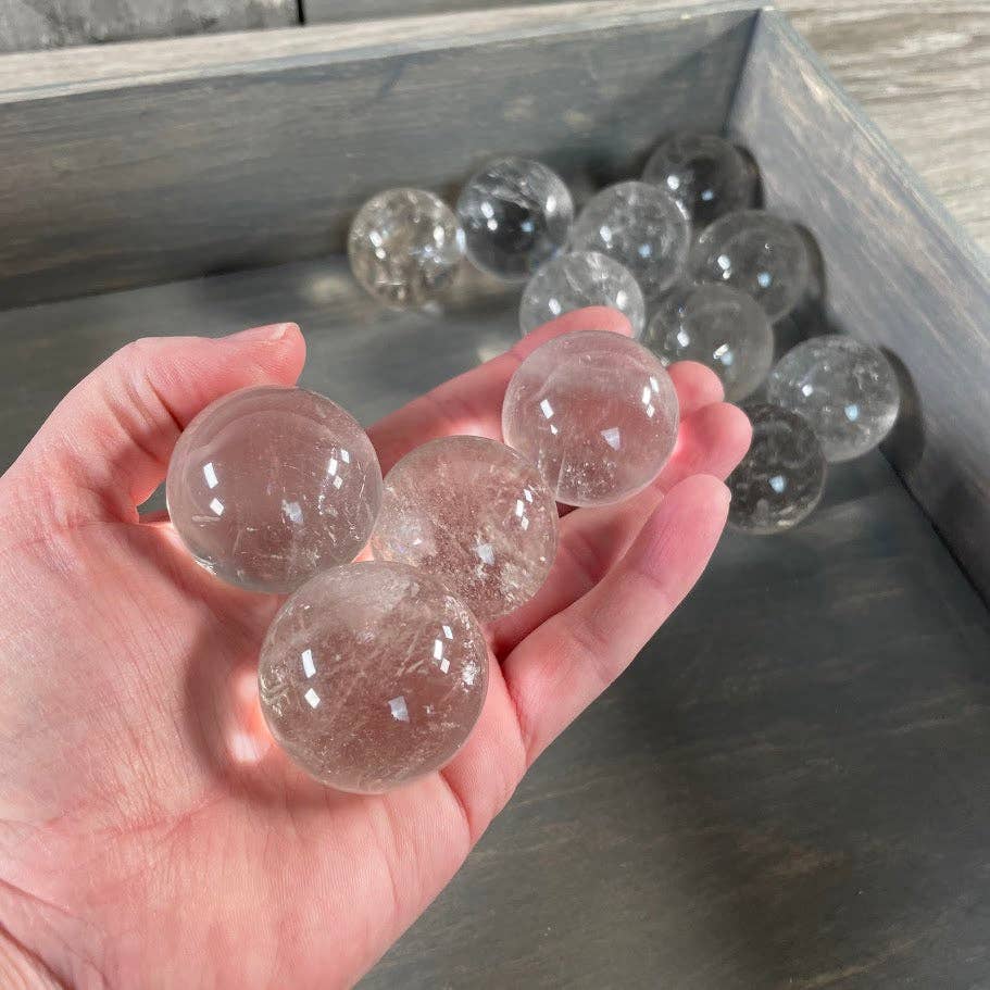 Clear Quartz Crystal Sphere